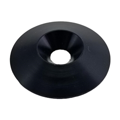 Conical Washer 5mm x 25mm - Black Aluminum