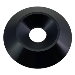 Conical Washer 6mm x 25mm - Black Aluminum