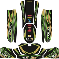 VLR Graphics Kit Green/Gold - Fits 507 Body Kit