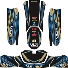 VLR Graphics Kit Blue/Gold - Fits 507 Body Kit