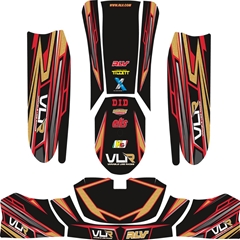 VLR Graphics Kit Red/Gold - Fits 507 Body Kit