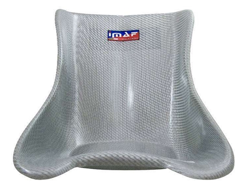 IMAF Racing Seat, F12 Silver, Flat Bottom, D4 Medium Flex