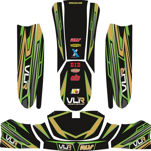 VLR Graphics Kit Green/Gold - Fits 507 Body Kit